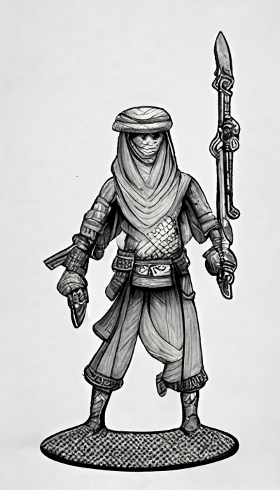 Arabian Bandit Miniature