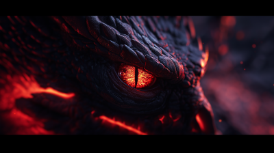 Evil Red Dragon Eyes