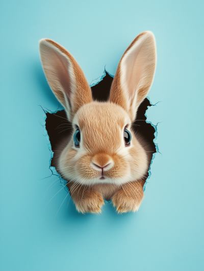 Bunny Peeking Out