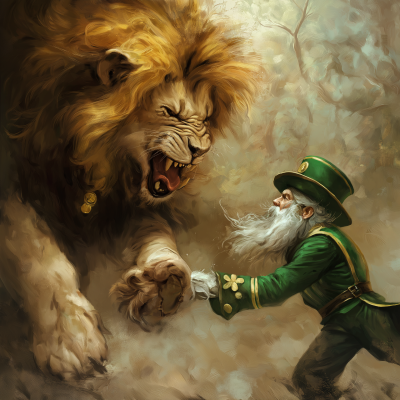 Leprechaun vs Lion