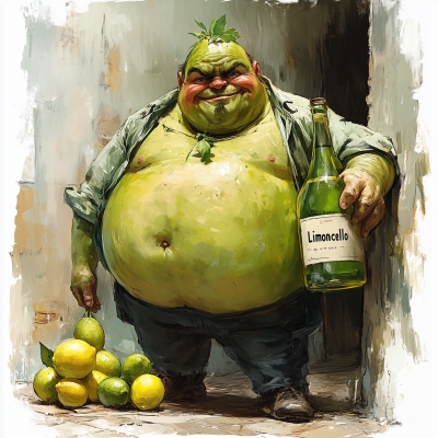 Person with Limoncello