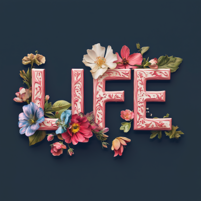 Floral Life Text