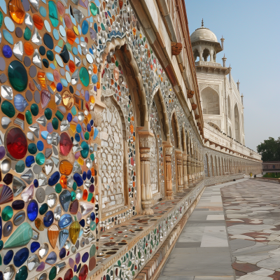 Gems on Taj Mahal’s Wall