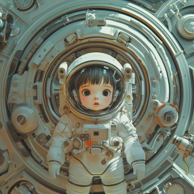 Chibi Astronaut Face