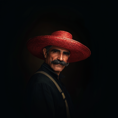 Bold Mustached Man