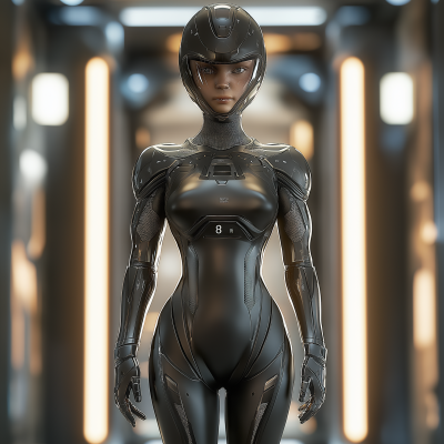 Futuristic Android Female