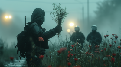 Mysterious Figure and Policemen