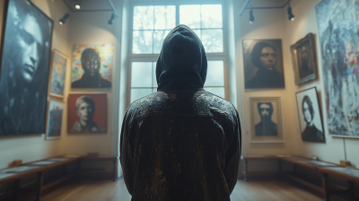 Mysterious Figure at Museum