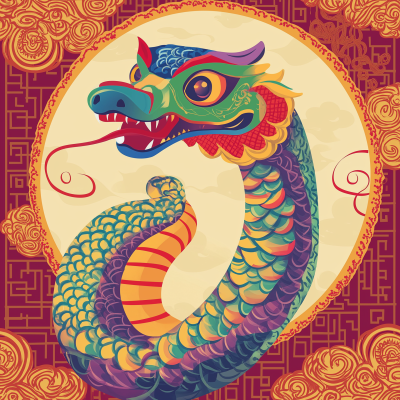 Happy Snake for Chinese New Year