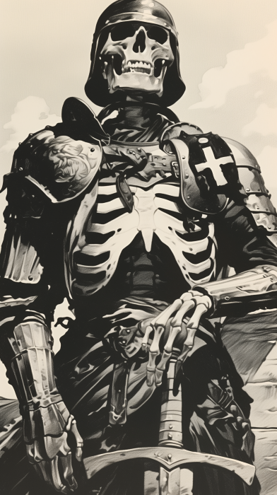 Skeleton Warrior Tarot