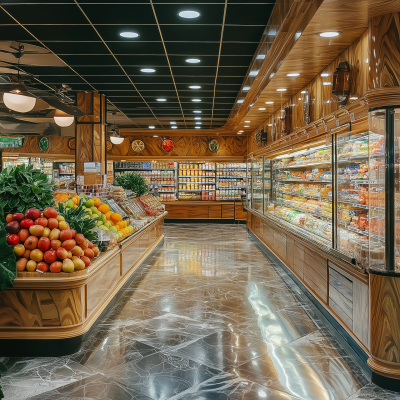 Upscale Supermarket Interior