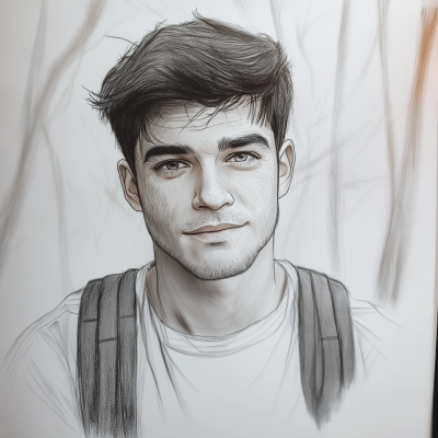 Sketch of Sean O’Donnell in the Forest