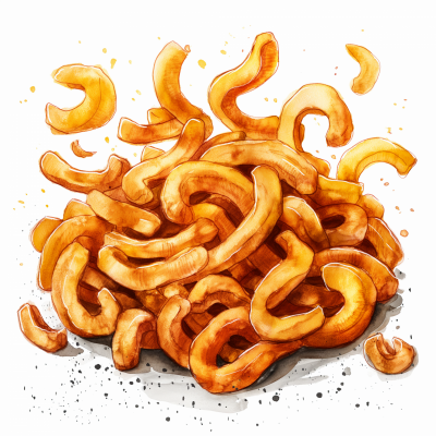 Curly Fries Doodles