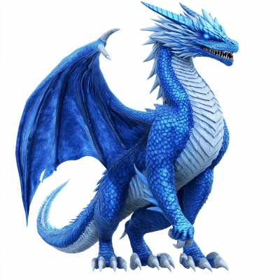 Elegant Blue Dragon