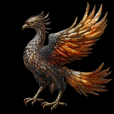 Elegant Phoenix Sprite