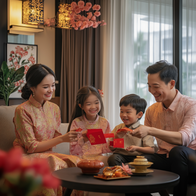 Modern Malaysian Chinese New Year Celebration