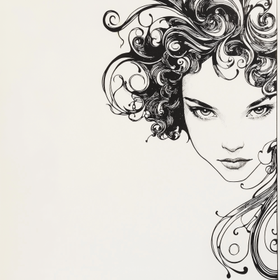 Mucha Style Portrait