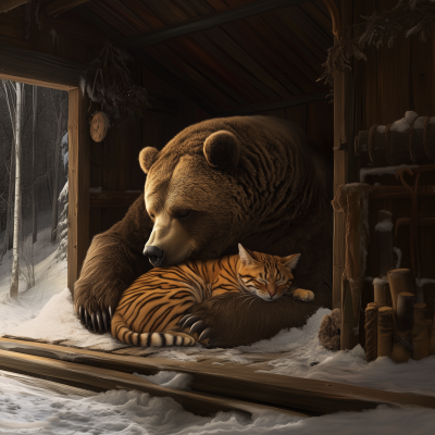 Bear and Tiger Encounter