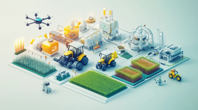 Futuristic Smart Farming Infographic