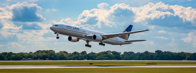 United Airlines Takeoff