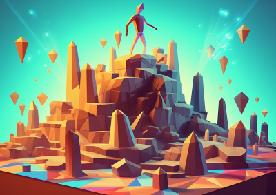 Flat Stylized Landscape