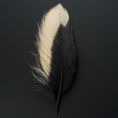 Black Feather and Blonde Hair Extensions