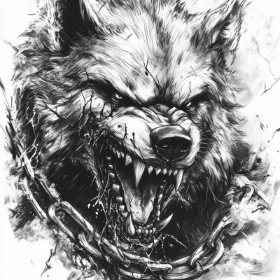 Fenrir Tattoo Design