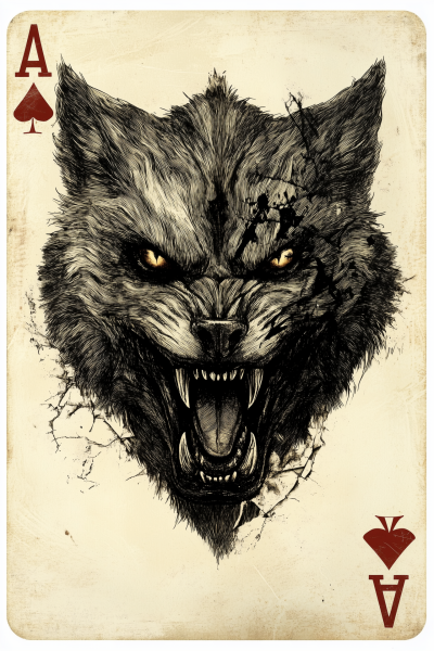 Vintage Apex Predator Playing Card