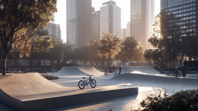 Urban Bicycle Skate Park