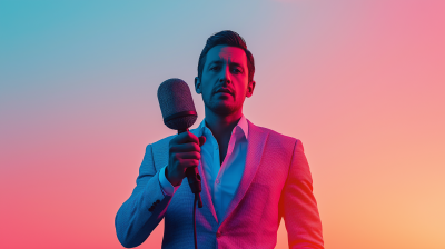 Latin Anchorman at Sunset