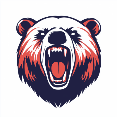 Screaming Bear Illustration