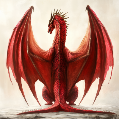 Red Dragon Rear View