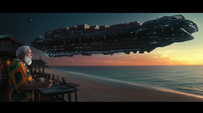 Alien Beach Sunset