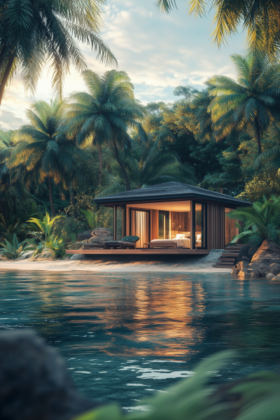 Luxurious Tiny Home on Deserted Island