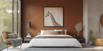 Giraffe Inspired Bedroom