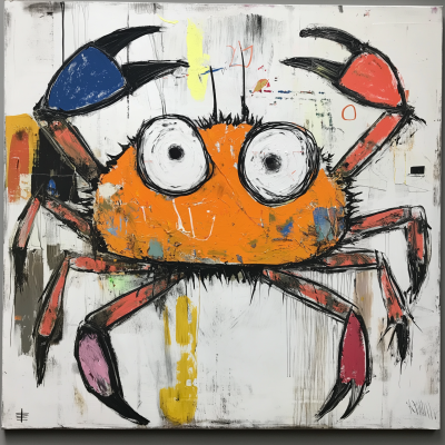 Crab by Basquiat