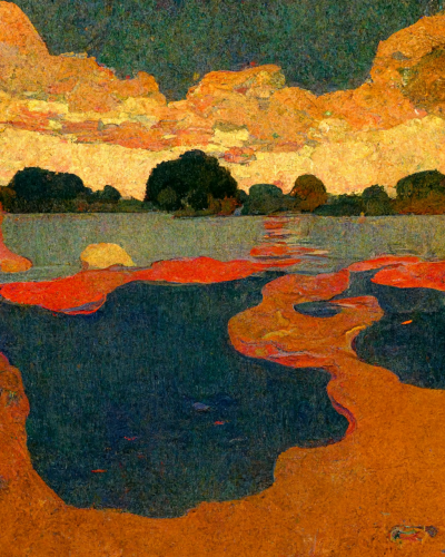 Sunset Water Reflection