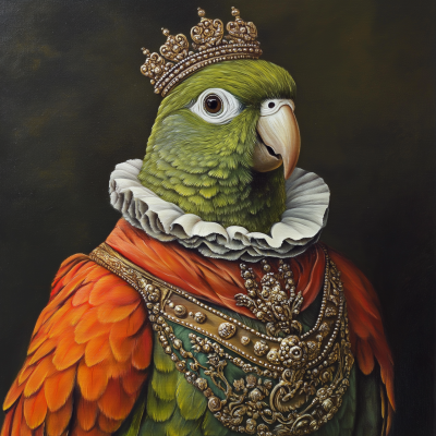 Queen Conure Portrait