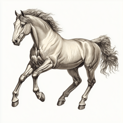 Engraved Mustang