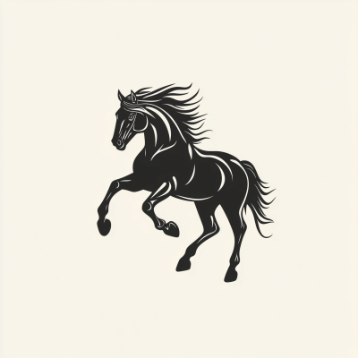 Mustang Horse Logo