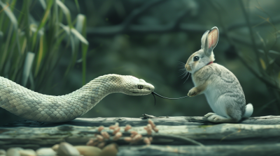 White Snake and Rabbit