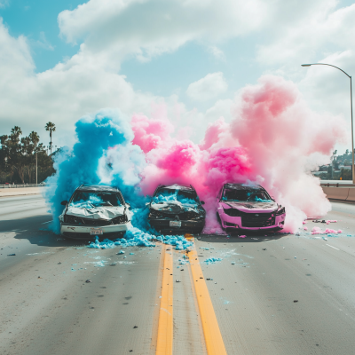 Gender Reveal Freeway Incident