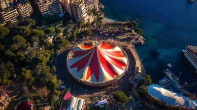 Aerial View of Monaco Circus