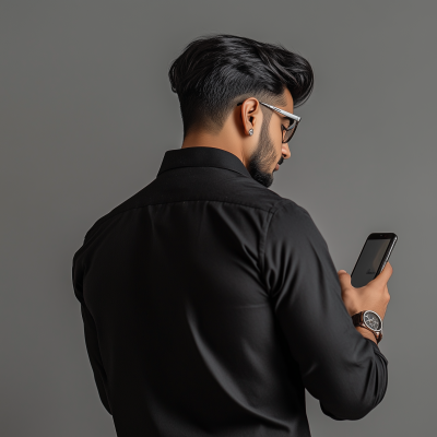 Stylish Young Man with iPhone