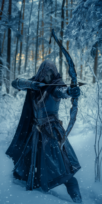 High Elf Shadow Warrior in Winter