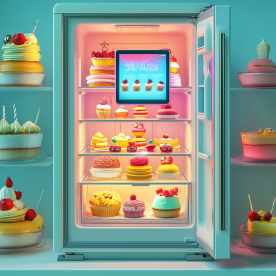 Vibrant Fridge Scene