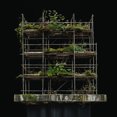 Moss Covered Scaffold
