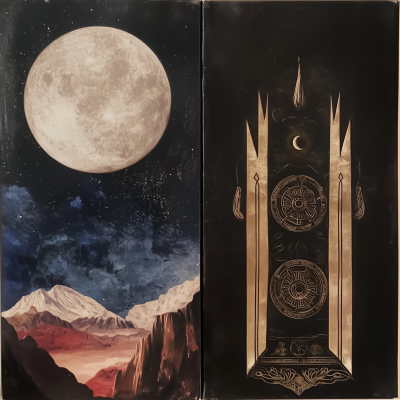 Surreal Oracle and Moon Diptych