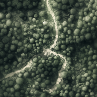 Sketched Map of a Forest