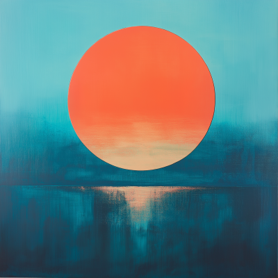 Abstract Sunset Reimagined